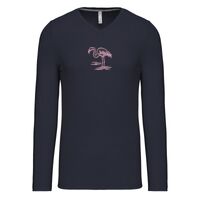 T-shirt col V manches longues de marque Kariban Vignette