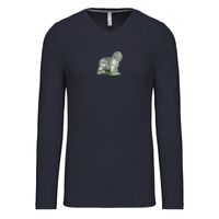 T-shirt col V manches longues de marque Kariban Vignette