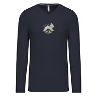 T-shirt col V manches longues de marque Kariban Vignette