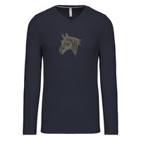 T-shirt col V manches longues de marque Kariban Vignette