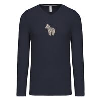 T-shirt col V manches longues de marque Kariban Vignette