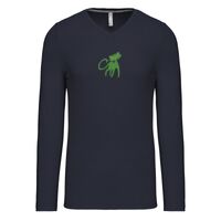 T-shirt col V manches longues de marque Kariban Vignette