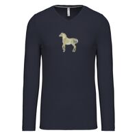 T-shirt col V manches longues de marque Kariban Vignette