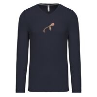 T-shirt col V manches longues de marque Kariban Vignette