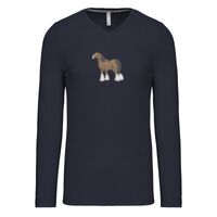 T-shirt col V manches longues de marque Kariban Vignette