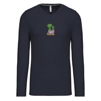 T-shirt col V manches longues de marque Kariban Vignette