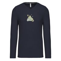 T-shirt col V manches longues de marque Kariban Vignette