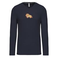 T-shirt col V manches longues de marque Kariban Vignette