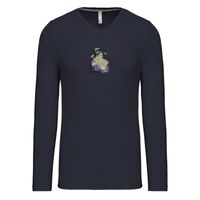 T-shirt col V manches longues de marque Kariban Vignette
