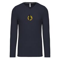 T-shirt col V manches longues de marque Kariban Vignette