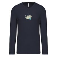 T-shirt col V manches longues de marque Kariban Vignette