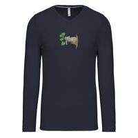 T-shirt col V manches longues de marque Kariban Vignette