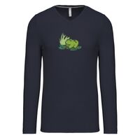 T-shirt col V manches longues de marque Kariban Vignette