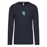 T-shirt col V manches longues de marque Kariban Vignette