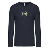 T-shirt col V manches longues de marque Kariban Vignette