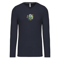 T-shirt col V manches longues de marque Kariban Vignette