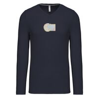 T-shirt col V manches longues de marque Kariban Vignette