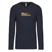 T-shirt col V manches longues de marque Kariban Vignette