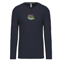 T-shirt col V manches longues de marque Kariban Vignette