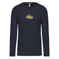 T-shirt col V manches longues de marque Kariban Vignette
