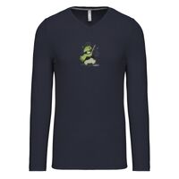 T-shirt col V manches longues de marque Kariban Vignette