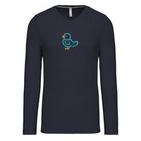 T-shirt col V manches longues de marque Kariban Vignette