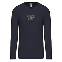 T-shirt col V manches longues de marque Kariban Vignette
