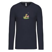 T-shirt col V manches longues de marque Kariban Vignette