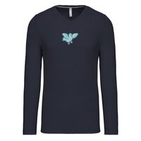 T-shirt col V manches longues de marque Kariban Vignette