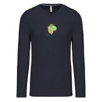 T-shirt col V manches longues de marque Kariban Vignette
