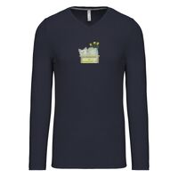 T-shirt col V manches longues de marque Kariban Vignette