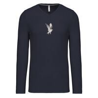 T-shirt col V manches longues de marque Kariban Vignette