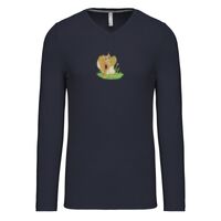 T-shirt col V manches longues de marque Kariban Vignette