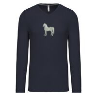 T-shirt col V manches longues de marque Kariban Vignette