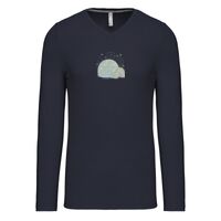 T-shirt col V manches longues de marque Kariban Vignette