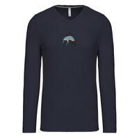 T-shirt col V manches longues de marque Kariban Vignette