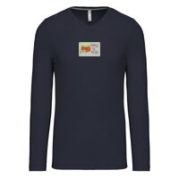 T-shirt col V manches longues de marque Kariban Vignette