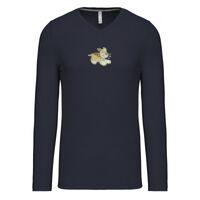 T-shirt col V manches longues de marque Kariban Vignette