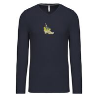 T-shirt col V manches longues de marque Kariban Vignette