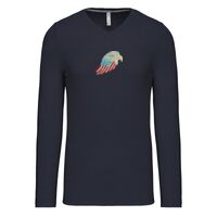 T-shirt col V manches longues de marque Kariban Vignette