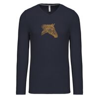 T-shirt col V manches longues de marque Kariban Vignette