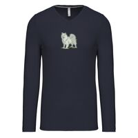T-shirt col V manches longues de marque Kariban Vignette