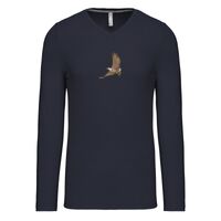 T-shirt col V manches longues de marque Kariban Vignette