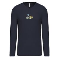 T-shirt col V manches longues de marque Kariban Vignette