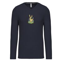 T-shirt col V manches longues de marque Kariban Vignette