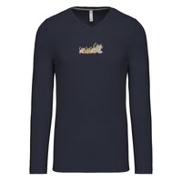 T-shirt col V manches longues de marque Kariban Vignette