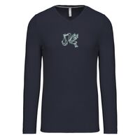 T-shirt col V manches longues de marque Kariban Vignette