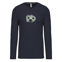 T-shirt col V manches longues de marque Kariban Vignette