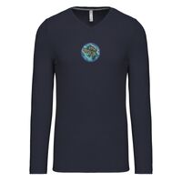 T-shirt col V manches longues de marque Kariban Vignette