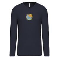 T-shirt col V manches longues de marque Kariban Vignette